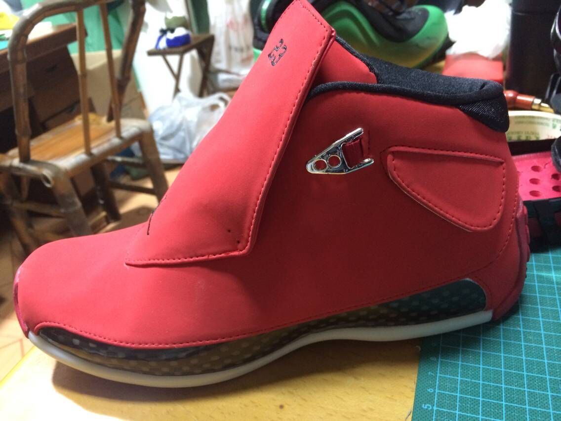 New Air Jordan 18 Retro All Red Shoes - Click Image to Close